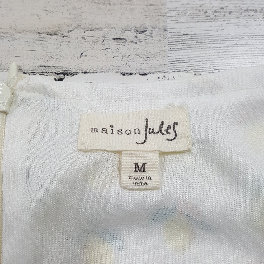 Maison Jules Lemon Dress Size Medium - Picture 4 of 4